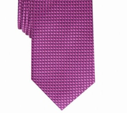 Alfani Men's Slim Neat Tie Pink Size Regular