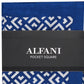 Alfani Men's Geo Silk Pocket Square Navy Size Regular