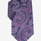 Tasso Elba Men's Paisley Silk Tie Purple Size Regular