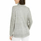 INC International Concepts Women's Melange Cowlneck Sweater Grey Size X-Small