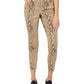 Style & Co Women's Curvy Tummy Control Printed Skinny Jeans Brown Size 10