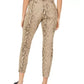 Style & Co Women's Curvy Tummy Control Printed Skinny Jeans Brown Size 10