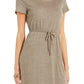 Style & Co Women's Textured Tie Waist Maxi Dress Green Size XX-Large