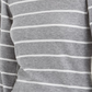Maison Jules Women's Striped Puff-Sleeve Sweater Gray Size XX Large