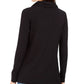 Charter Club Women's Cowlneck Top Black Size Small