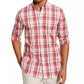 Club Room Men's Plaid Shirt Red Size Small