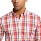 Club Room Men's Plaid Shirt Red Size Small