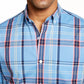 Club Room Men's Plaid Shirt Navy Size XX-Large