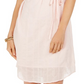 Style & Co Women's Textured Cotton Dress Pink Size X-Large