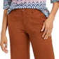 Style & Co Women's Wide-Leg Cropped Pants Brown Size Square 18