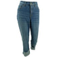 Style & Co Women's High Rise Crop Straight Leg Jeans Blue Size 6