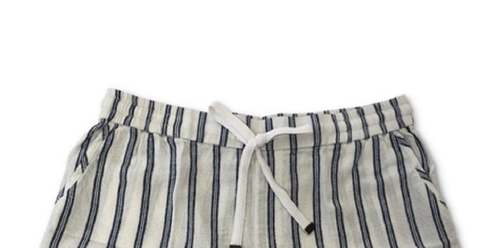 Style & Co Women's Striped Shorts White Size Medium