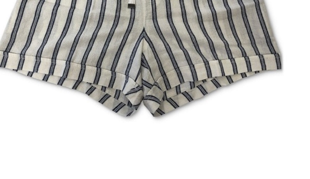 Style & Co Women's Striped Shorts White Size Medium