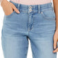 Style & Co Women's Distressed Curvy Jeans Blue Size 8