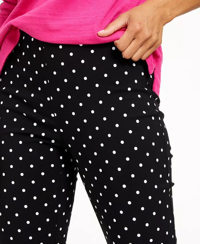 Charter Club Women's Capri Tummy-Control Skinny Pants Black Size 8