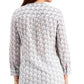 Charter Club Women's Anchor Print Shirt White Size Medium