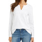 Charter Club Women's Cotton Embroidered Top White Size Large
