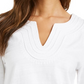 Charter Club Women's Cotton Embroidered Top White Size Large