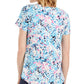 JM Collection Women's Printed Scoop Neck T-Shirt Navy Size Small