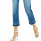 INC International Concepts Women's Curvy Double Hem Ankle Jeans Blue Size 8