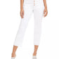 INC International Concepts Women's Curvy Double-Hem Ankle Jeans White Size 12