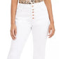 INC International Concepts Women's Curvy Double-Hem Ankle Jeans White Size 12