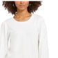 Style & Co Women's Pull-Sleeve Blouson Sweater White Size Medium
