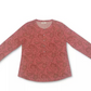 Style & Co Women's Printed Henley Shirt Red Size Large