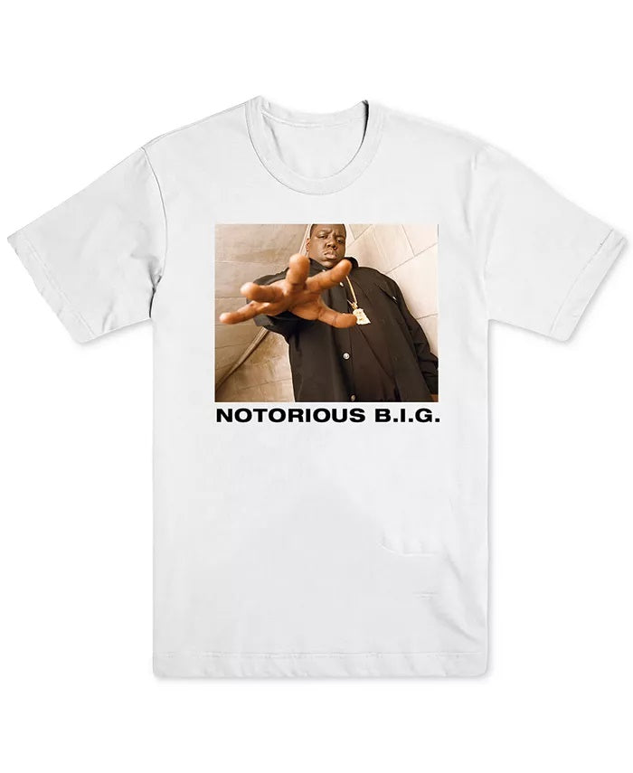 Merch Traffic Men's Notorious B.I.G. Graphic T-Shirt White Size Small
