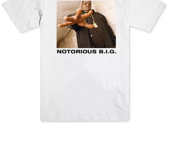 Merch Traffic Men's Notorious B.I.G. Graphic T-Shirt White Size Small