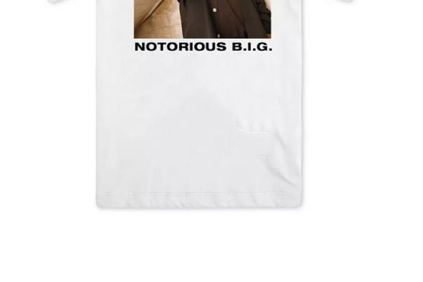 Merch Traffic Men's Notorious B.I.G. Graphic T-Shirt White Size Small