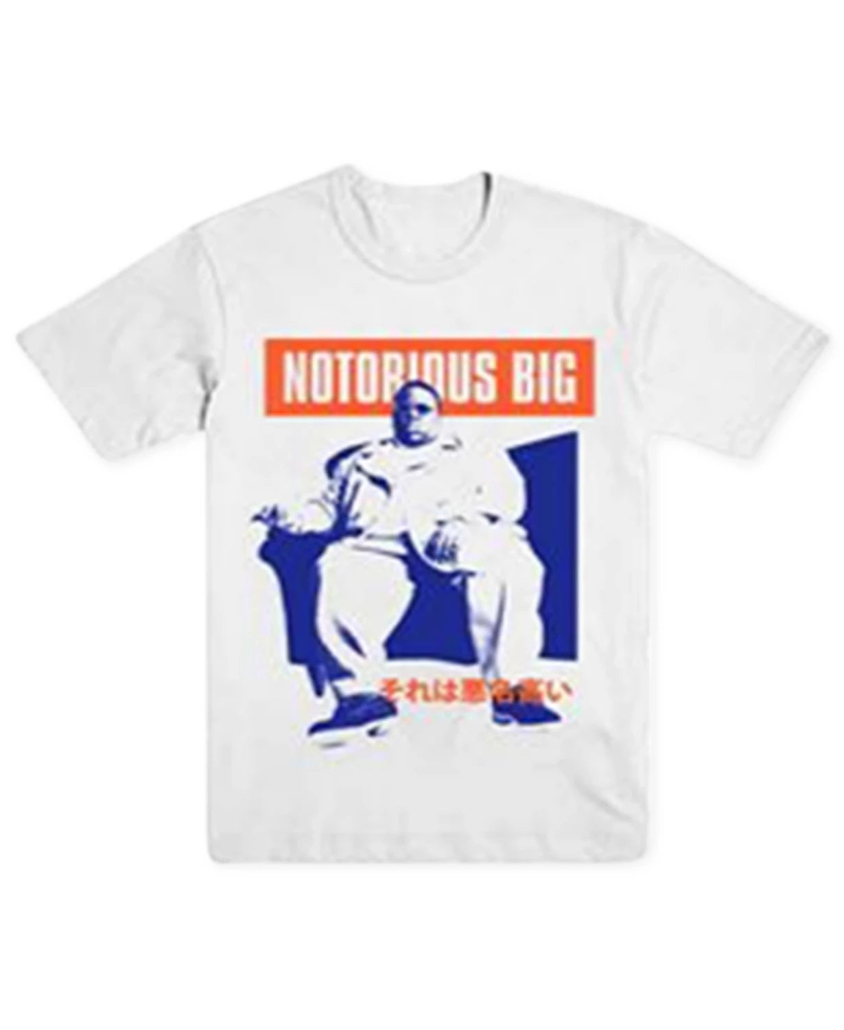 Merch Traffic Men's Biggie Kanji Graphic T-Shirt White Size XX-Large