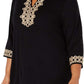 Charter Club Women's Lace-Trim Tunic Top Black Size Large