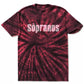 Merch Traffic Men's Tie Dye Sopranos Graphic T-Shirt Red Size Large