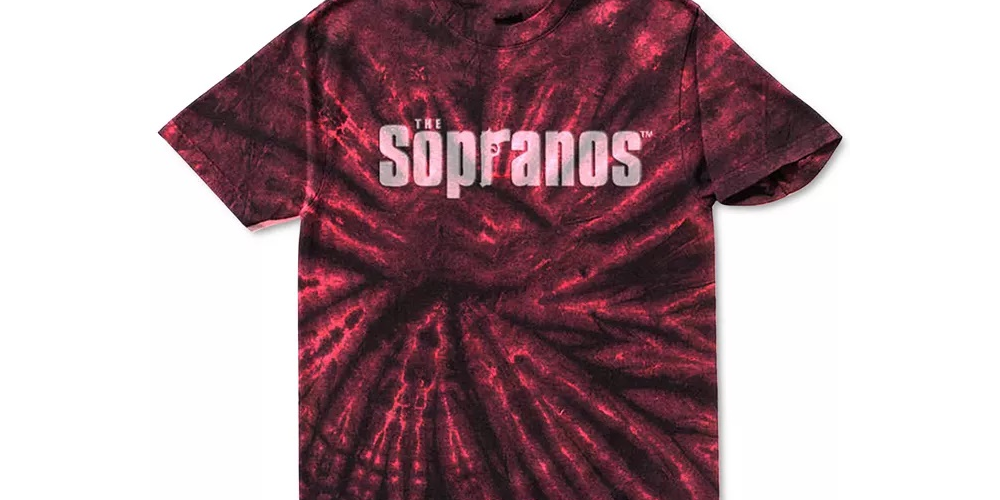 Merch Traffic Men's Tie Dye Sopranos Graphic T-Shirt Red Size Large