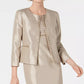 Kasper Women's Beaded Open-Front Jacket Beigekhaki Size 12