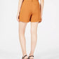Bar III Women's Crepe Belted Shorts Brown Size 2