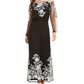 INC International Concepts Women's Embroidered Off-The-Shoulder Maxi Dress Black Size 2