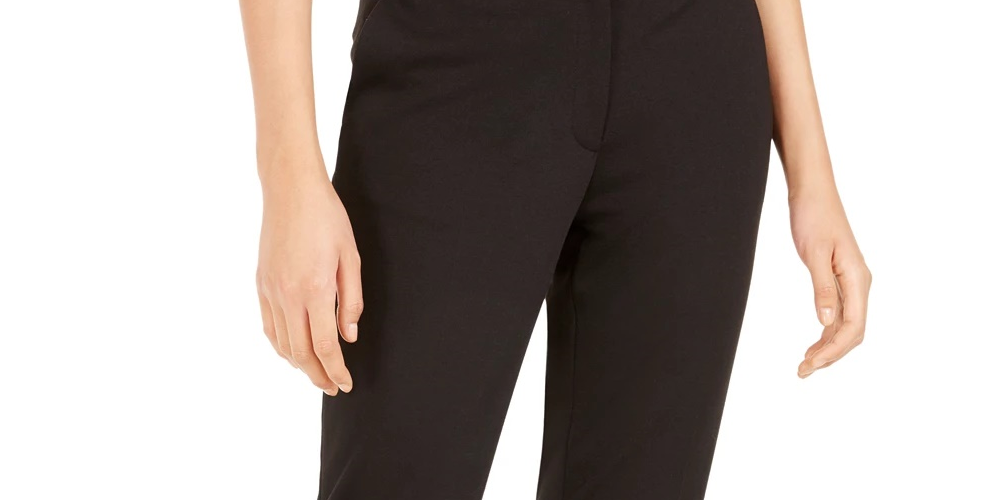 Bar III Women's Straight Leg Pants Black Size X-Large