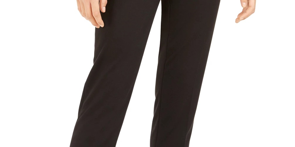 Bar III Women's Straight Leg Pants Black Size X-Large
