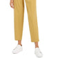Bar III Women's Button-Front Pleated Pants Brght Yellow Size 4