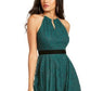 Thalia Sodi Women's Chain Neck Lace Dress Green Size X-Large