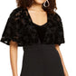 Thalia Sodi Women's Lace Mesh Surplice Jumpsuit Black Size X-Large