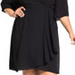 City Chic Women's Trendy Plus Size Jolie Wrap Dress Black Size 22W