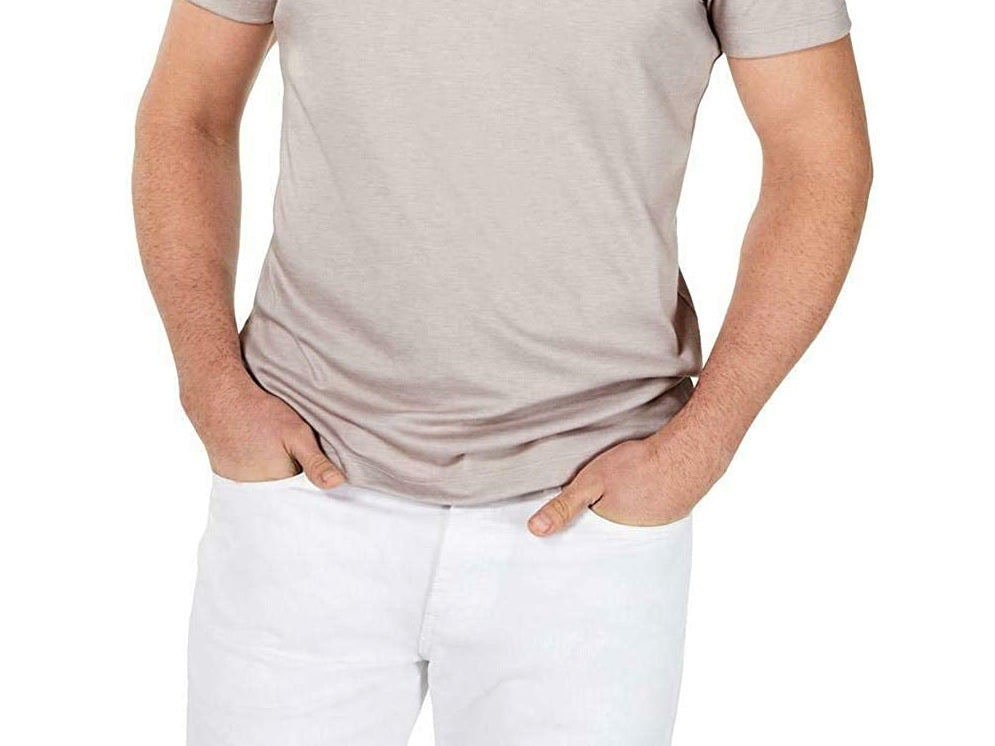 Alfani Men's Soft Touch Stretch Henley Gray Size XX-Large