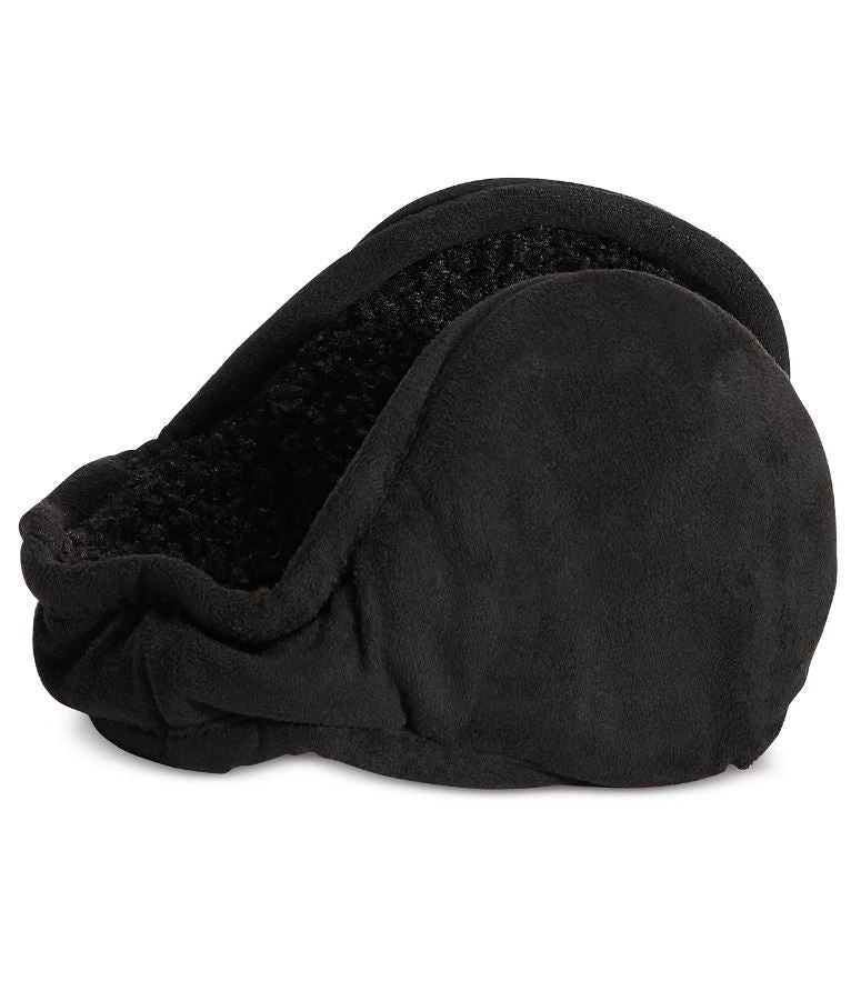 UR Men's Faux-Suede Ear Warmers Black Size Regular