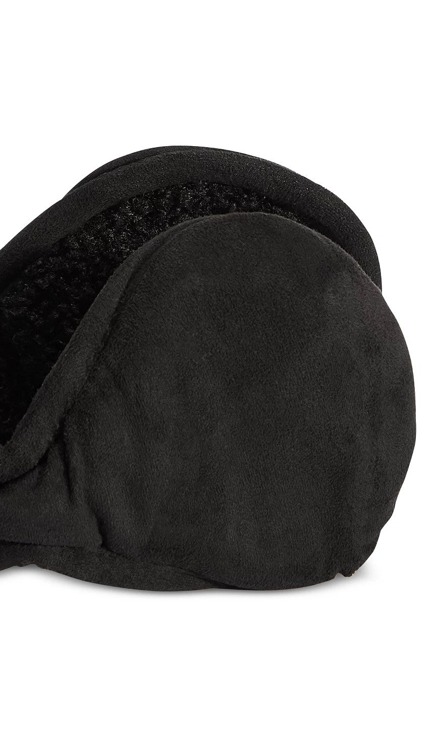 UR Men's Faux-Suede Ear Warmers Black Size Regular