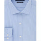 Tommy Hilfiger Men's Athletic Fit Performance Stretch Th Flex Collar Fineline Stripe Dress Shirt Bright Blue Size 15.5X34X35