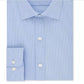 Tommy Hilfiger Men's Athletic Fit Performance Stretch Th Flex Collar Fineline Stripe Dress Shirt Bright Blue Size 15.5X34X35