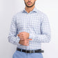 Tommy Hilfiger Men's Fitted Performance Stretch Blue Check Dress Shirt Navy Size 15.5X32-33